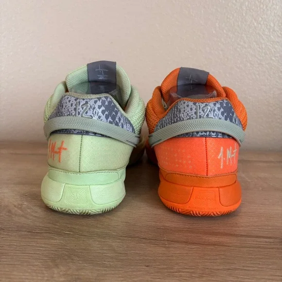 Nike Ja 1 Mismatched Orange Green Basketball Shoes Size 8.5 - Picture 6 of 9